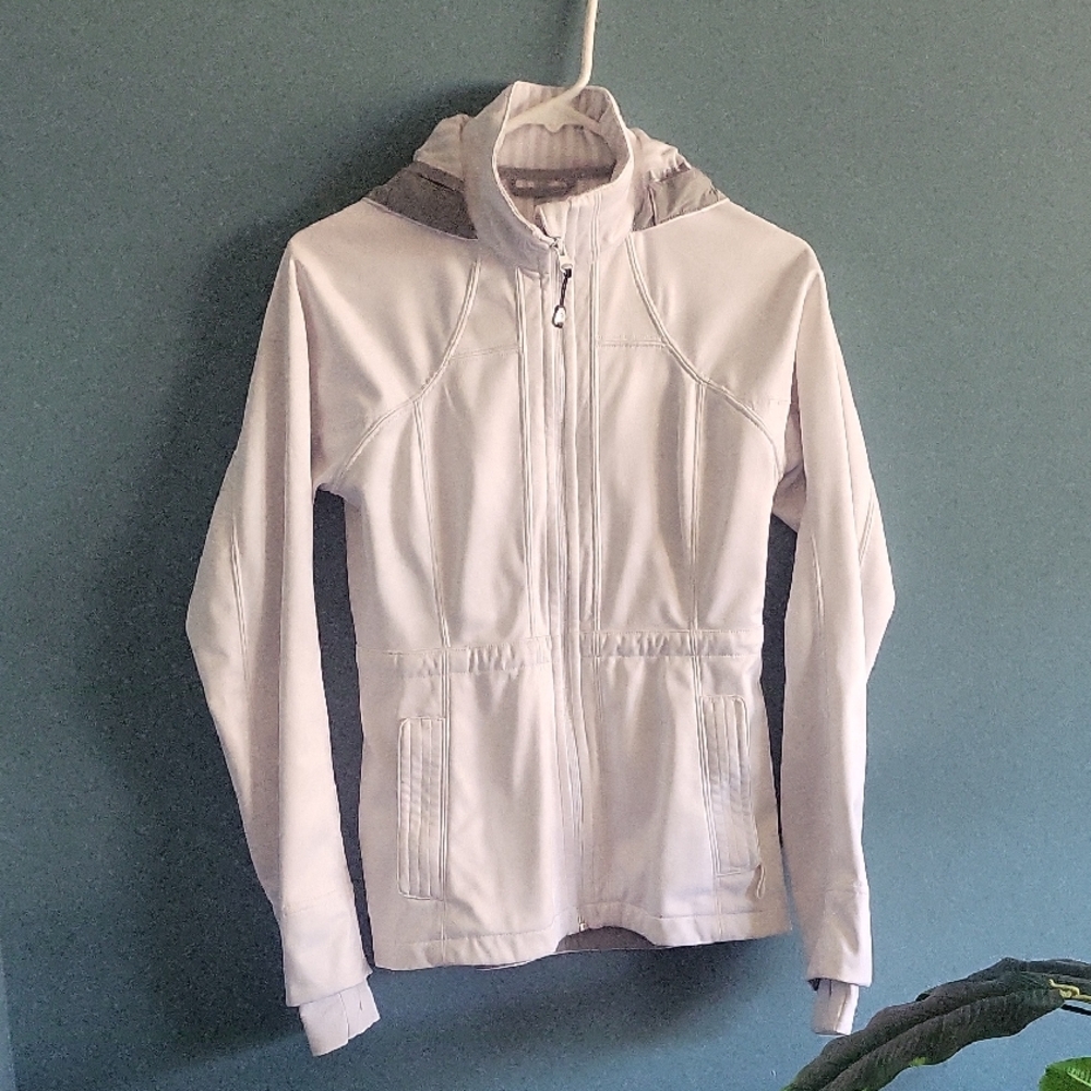 Women's White Hooded Jacket